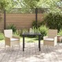 Conjunto de Comedor de Jardín 3 pcs Beige ratán sintético en Sillas de jardín | Comprar online en Foru.es