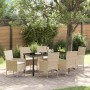 Conjunto de Comedor de Jardín 7 pcs Beige ratán sintético en Sillas de jardín | Comprar online en Foru.es