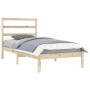 Estructura de cama madera maciza de pino 90x200 cm de vidaXL, Camas y somieres - Ref: Foro24-3104918, Precio: 77,90 €, Descue...