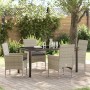 Conjunto de Comedor de Jardín 5 pcs Gris Claro ratán sintético en Sillas de jardín | Comprar online en Foru.es