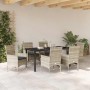 Conjunto de Comedor de Jardín 7 pcs Gris Claro ratán sintético en Sillas de jardín | Comprar online en Foru.es