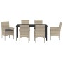 Conjunto de Comedor de Jardín 7 pcs Gris Claro ratán sintético en Sillas de jardín | Comprar online en Foru.es
