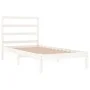 Solid white pine wood bed frame 90x200 cm by vidaXL, Beds and slatted bases - Ref: Foro24-3104919, Price: 85,31 €, Discount: %