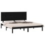 Estructura de cama de madera maciza de pino negro 200x200 cm de vidaXL, Camas y somieres - Ref: Foro24-3104827, Precio: 173,8...