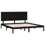 Estructura de cama de madera maciza de pino negro 200x200 cm de vidaXL, Camas y somieres - Ref: Foro24-3104827, Precio: 173,8...