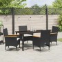 Conjunto de Comedor de Jardín 5 pcs Negro ratán sintético en Sillas de jardín | Comprar online en Foru.es