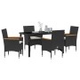 Conjunto de Comedor de Jardín 5 pcs Negro ratán sintético en Sillas de jardín | Comprar online en Foru.es