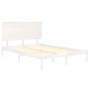 Estructura de cama madera maciza de pino blanca 120x200 cm de vidaXL, Camas y somieres - Ref: Foro24-3104799, Precio: 131,97 ...