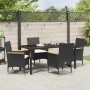 Conjunto de Comedor de Jardín 5 pcs Negro ratán sintético en Sillas de jardín | Comprar online en Foru.es