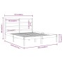 Estructura de cama madera maciza 120x190 cm de vidaXL, Camas y somieres - Ref: Foro24-3104903, Precio: 108,43 €, Descuento: %