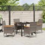 Conjunto de Comedor de Jardín 5 pcs Gris ratán sintético en Sillas de jardín | Comprar online en Foru.es