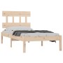 Estructura de cama individual madera maciza 90x200 cm de vidaXL, Camas y somieres - Ref: Foro24-3104723, Precio: 79,27 €, Des...