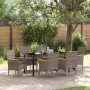 Conjunto de Comedor de Jardín 7 pcs Gris ratán sintético en Sillas de jardín | Comprar online en Foru.es