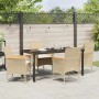 Conjunto de Comedor de Jardín 5 pcs Beige ratán sintético en Sillas de jardín | Comprar online en Foru.es