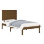Estructura de cama madera maciza pino marrón miel 100x200 cm de vidaXL, Camas y somieres - Ref: Foro24-3104796, Precio: 115,8...