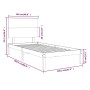 Estructura de cama madera maciza pino marrón miel 100x200 cm de vidaXL, Camas y somieres - Ref: Foro24-3104796, Precio: 115,8...