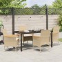 Conjunto de Comedor de Jardín 5 pcs Beige ratán sintético en Sillas de jardín | Comprar online en Foru.es