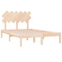 Estructura de cama doble pequeña de madera maciza 120x190 cm de vidaXL, Camas y somieres - Ref: Foro24-3104838, Precio: 111,1...