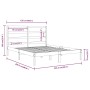 Estructura de cama madera maciza de pino blanca 120x200 cm de vidaXL, Camas y somieres - Ref: Foro24-3104929, Precio: 112,35 ...
