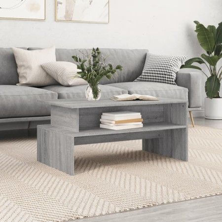Mesa de centro madera de ingeniería gris Sonoma 90x55x42,5 cm de vidaXL, Mesas de centro - Ref: Foro24-834284, Precio: 51,26 ...