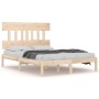 Estructura de cama madera maciza 120x190 cm de vidaXL, Camas y somieres - Ref: Foro24-3104708, Precio: 109,94 €, Descuento: %