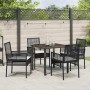 Conjunto de Comedor de Jardín 5 pcs Negro ratán sintético en Sillas de jardín | Comprar online en Foru.es