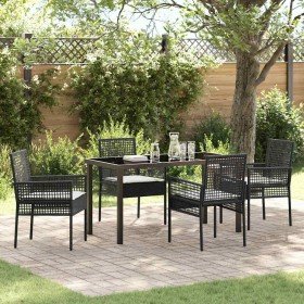 Conjunto de Comedor de Jardín 5 pcs Negro ratán sintético en Sillas de jardín | Comprar online en Foru.es