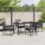 Conjunto de Comedor de Jardín 5 pcs Negro ratán sintético en Sillas de jardín | Comprar online en Foru.es