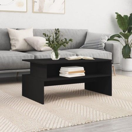Mesa de centro madera de ingeniería negro 90x55x42,5 cm de vidaXL, Mesas de centro - Ref: Foro24-834279, Precio: 51,10 €, Des...