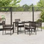 Conjunto de Comedor de Jardín 5 pcs Marrón ratán sintético en Sillas de jardín | Comprar online en Foru.es