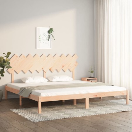 Estructura de cama de madera maciza 200x200 cm de vidaXL, Camas y somieres - Ref: Foro24-3104888, Precio: 130,97 €, Descuento: %