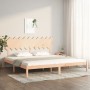 Estructura de cama de madera maciza 200x200 cm de vidaXL, Camas y somieres - Ref: Foro24-3104888, Precio: 130,97 €, Descuento: %