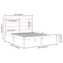 Estructura de cama madera maciza de pino 120x200 cm de vidaXL, Camas y somieres - Ref: Foro24-3104928, Precio: 106,32 €, Desc...