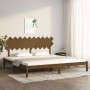 Estructura de cama madera maciza de pino marrón miel 200x200 cm de vidaXL, Camas y somieres - Ref: Foro24-3104891, Precio: 16...