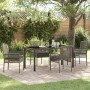 Conjunto de Comedor de Jardín 5 pcs Gris ratán sintético en Sillas de jardín | Comprar online en Foru.es
