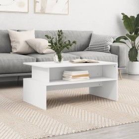Mesa de centro madera de ingeniería blanco 90x55x42,5 cm de vidaXL, Mesas de centro - Ref: Foro24-834278, Precio: 44,50 €, De...