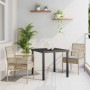 Conjunto de Comedor de Jardín 3 pcs Beige ratán sintético en Sillas de jardín | Comprar online en Foru.es