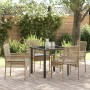 Conjunto de Comedor de Jardín 5 pcs Beige ratán sintético en Sillas de jardín | Comprar online en Foru.es