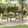 Conjunto de Comedor de Jardín 5 pcs Beige ratán sintético en Sillas de jardín | Comprar online en Foru.es