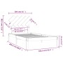 Estructura de cama de madera maciza marrón miel 100x200 cm de vidaXL, Camas y somieres - Ref: Foro24-3104861, Precio: 101,36 ...