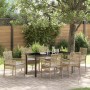 Conjunto de Comedor de Jardín 7 pcs Beige ratán sintético en Sillas de jardín | Comprar online en Foru.es
