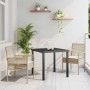 Conjunto de Comedor de Jardín 3 pcs Beige ratán sintético en Sillas de jardín | Comprar online en Foru.es
