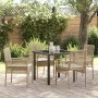 Conjunto de Comedor de Jardín 5 pcs Beige ratán sintético en Sillas de jardín | Comprar online en Foru.es