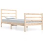 Estructura de cama madera maciza de pino 90x200 cm de vidaXL, Camas y somieres - Ref: Foro24-3104991, Precio: 86,95 €, Descue...