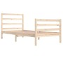 Estructura de cama madera maciza de pino 90x200 cm de vidaXL, Camas y somieres - Ref: Foro24-3104991, Precio: 86,95 €, Descue...