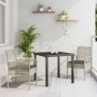 Conjunto de Comedor de Jardín 3 pcs Gris Claro ratán sintético en Sillas de jardín | Comprar online en Foru.es