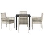 Conjunto de Comedor de Jardín 5 pcs Gris Claro ratán sintético en Sillas de jardín | Comprar online en Foru.es