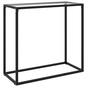 Mesa consola vidrio templado transparente 80x35x75 cm de vidaXL, Mesas auxiliares - Ref: Foro24-322807, Precio: 54,29 €, Desc...