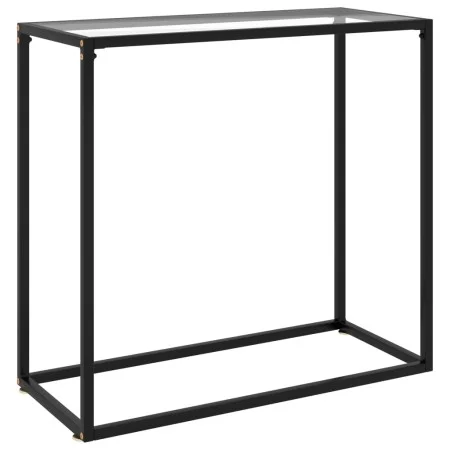 Mesa consola vidrio templado transparente 80x35x75 cm de vidaXL, Mesas auxiliares - Ref: Foro24-322807, Precio: 54,29 €, Desc...