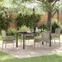 Conjunto de Comedor de Jardín 5 pcs Gris Claro ratán sintético en Sillas de jardín | Comprar online en Foru.es